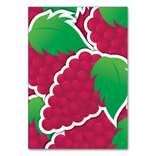 Tarjeta De Mesa Uvas rojas fundidas