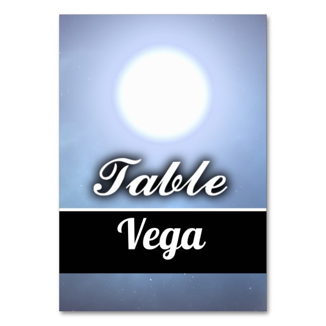 Tarjeta De Mesa Vega (Anverso)