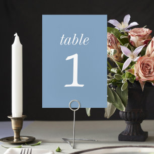 Tarjeta De Mesa Verdadera Simplicidad 2 Número de tabla de Boda de