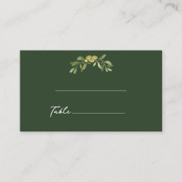 Tarjeta De Mesa Verde oliva moderno