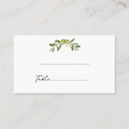 Tarjeta De Mesa Verde oliva moderno