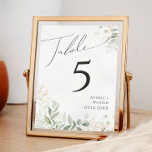 Tarjeta De Mesa Verdor caprichoso y oro | Número de tabla<br><div class="desc">Entrar en un mundo de encantamiento con nuestra exuberante vegetación y oro | número de la mesa, perfecto para su recepción botánica de boho primavera. Decorado con eucaliptos verde sabio y acentos dorados, este número de mesa exuberante de elegancia y capricho moderno. Imagínese pasear por un mágico jardín de verano,...</div>