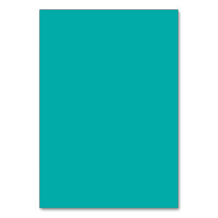 Tarjeta De Mesa Vibrante color turquesa de pavo real listo para el