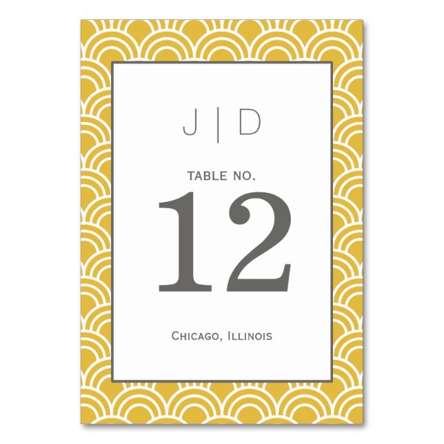 Tarjeta De Mesa Vieiras estratificadas (Anverso)