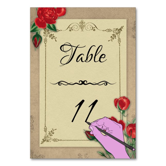 Tarjeta De Mesa Vintage (Anverso)