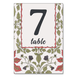 Tarjeta De Mesa Vintage Autumn Blackberries