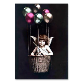 Tarjeta De Mesa Vintage Cupido