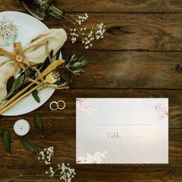 Tarjeta De Mesa Vintage Elegant Pearl Romance Boda