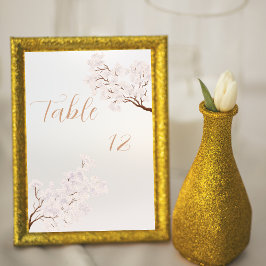 Tarjeta De Mesa Vintage Elegant Pearl Romance Wedding Table Number