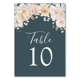 Tarjeta De Mesa Vintage Floral Wedding Table Number Cards
