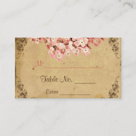 Tarjeta De Mesa Vintage Hydrangea Boda