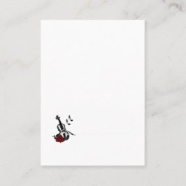 Tarjeta De Mesa Violin Music Place Card