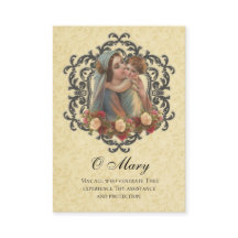 Virgen María Jesús Comunión Espiritual Santa Tarje