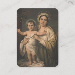 Tarjeta De Mesa Virgen María Jesús Madre Católica Oración del Niño