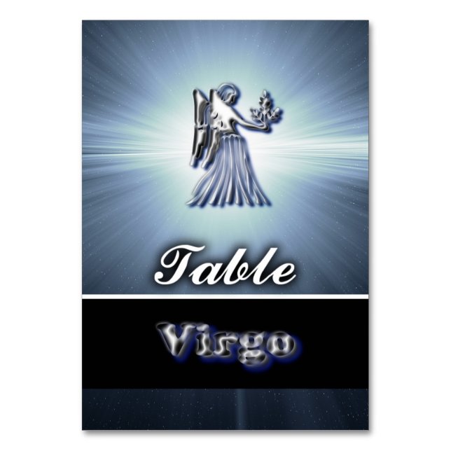 Tarjeta De Mesa Virgo (Anverso)