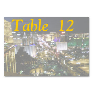 Tarjeta De Mesa Vista aérea de las Vegas Boulevard
