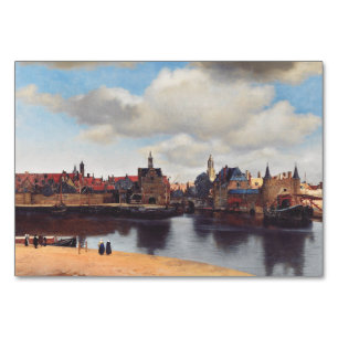 Tarjeta De Mesa Vista de Delft por Johannes Vermeer