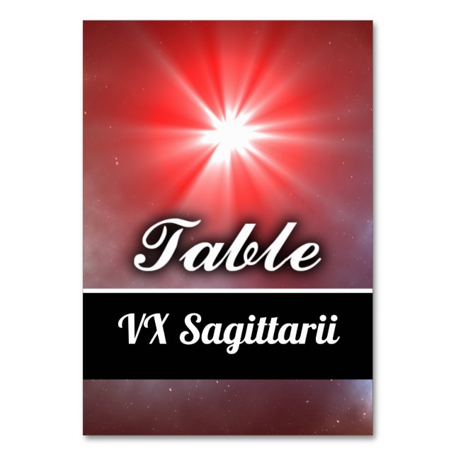 Tarjeta De Mesa VX Sagittarii (Anverso)