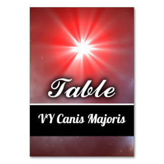 Tarjeta De Mesa VY Canis Majoris