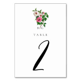 Tarjeta De Mesa Watercolor Tropical Hibiscus Summer Boda