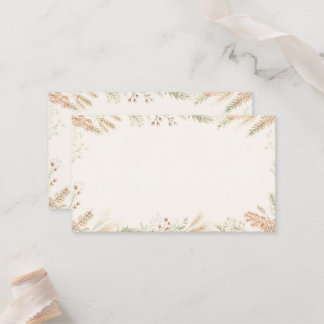 Tarjeta De Mesa Watercolor Wildflower Wedding Place Card 
