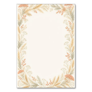 Tarjeta De Mesa Watercolor Wildflower Wedding Table Number 