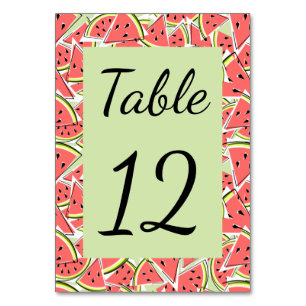 Tarjeta De Mesa Watermelon Green