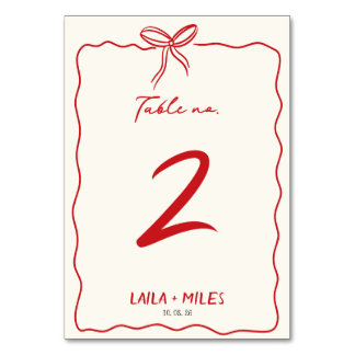 Tarjeta De Mesa Whimsical Hand drawn wedding Event 