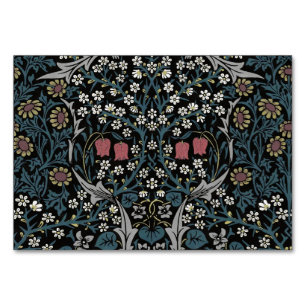 Tarjeta De Mesa William Morris Blackthorn Floral Art Nouveau