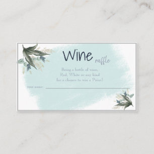 Tarjeta De Mesa Wine Raffle Boda Bridal Shower Card