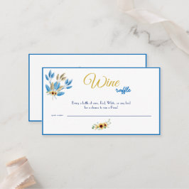 Tarjeta De Mesa Wine Raffle Boda Bridal Shower Card