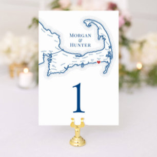 Tarjeta De Mesa Wychmere Beach Resort Harwich Port Boda