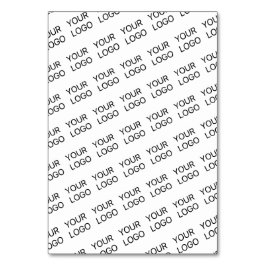 Tarjeta De Mesa Your Logo Simple Repeating Diagonal Pattern