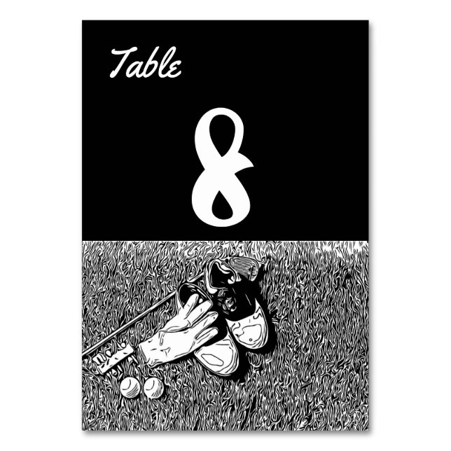 Tarjeta De Mesa Zapatos de golf y bolas de golf con tinta blanca y (Anverso)