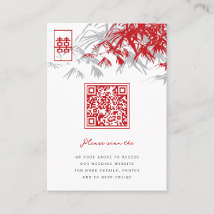 Tarjeta De Mesa Zen Bamboo deja doble felicidad a Boda chino