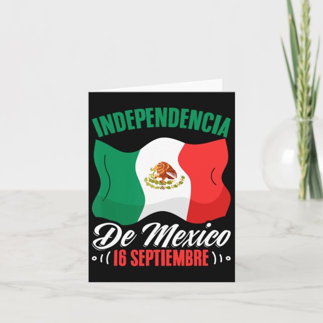 Tarjeta De México 16 Septiembre Independencia Mexicana (Anverso)