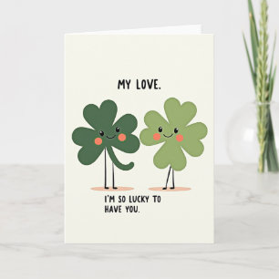 Tarjeta de Mi Amor Afortunado