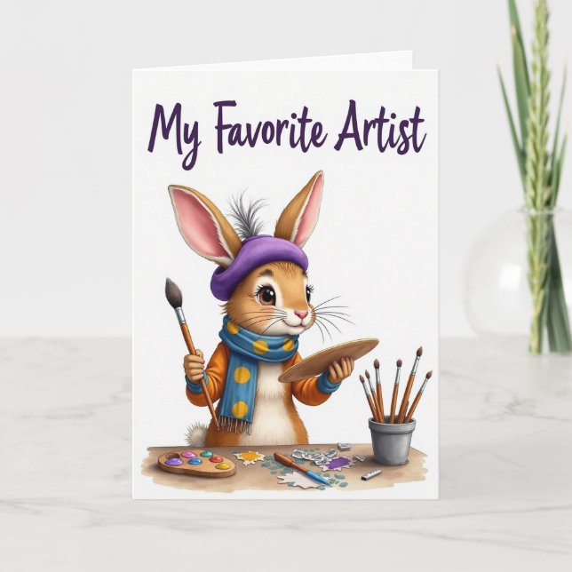 Tarjeta de mi artista favorito (Anverso)