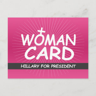 Tarjeta de mi mujer - Hilary para presidente