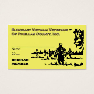 Tarjeta de Miembro Regular De Los Veteranos De Vie