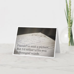 Tarjeta de mil palabras