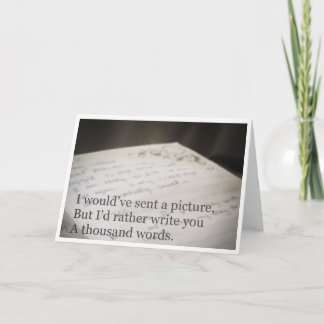 Tarjeta de mil palabras