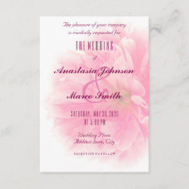 Tarjeta de Moda de flores de color Boda