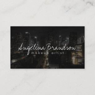 Tarjeta de moda de foto de Ciudad Nocturna de un a