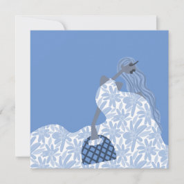 Tarjeta de moda Feminine Floral Garden Fiesta