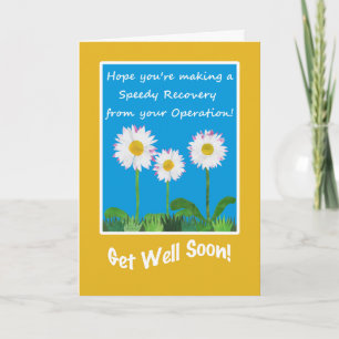 Tarjeta de moda, operación o cirugía, Daisies