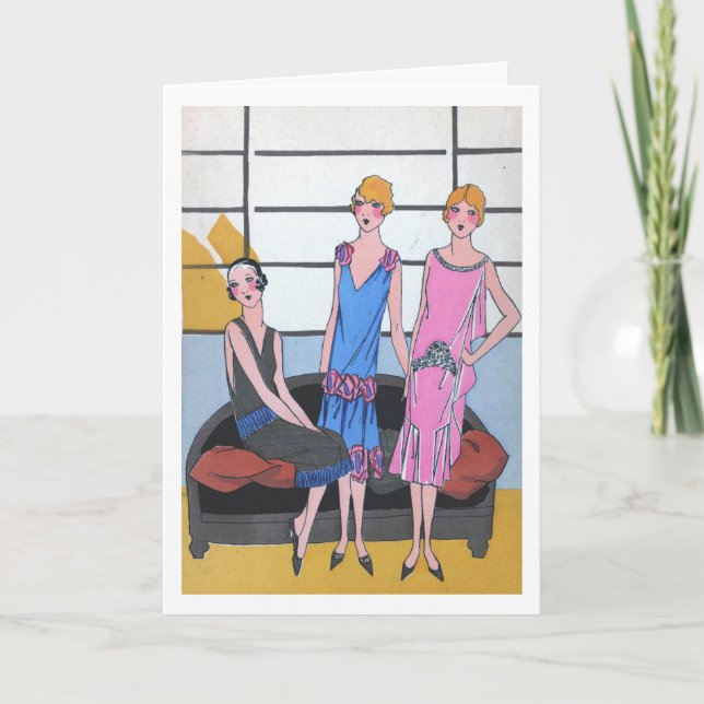 Tarjeta de moda vintage (Anverso)