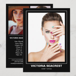 Tarjeta de modelo comp de doble cara Borderline 4