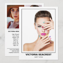 Tarjeta de modelo de comp de doble cara Borderline