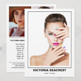 Tarjeta de modelo de comp de doble cara Borderline